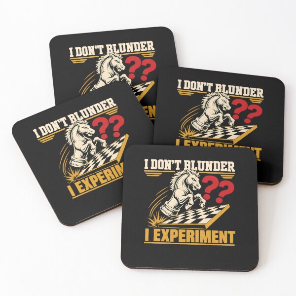 Item preview, I Don't Blunder I Experiment Funny Chess Player Quote Knight designed and sold by clothesy7.