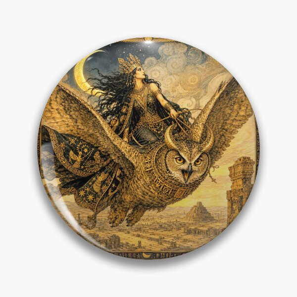 Item preview, Lilith, Queen of the Black Moon | Babylonian Mysticism Wall Art  designed and sold by Stoneflower-Art.