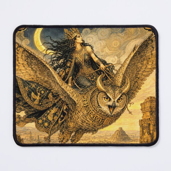 Item preview, Lilith, Queen of the Black Moon | Babylonian Mysticism Wall Art designed and sold by Stoneflower-Art.