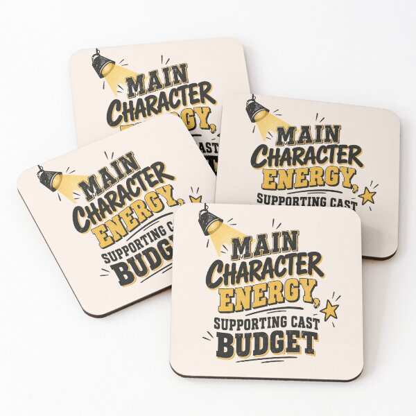 Item preview, Main Character Energy Supporting Cast Budget Funny Tee designed and sold by Fanverse Merchandise.