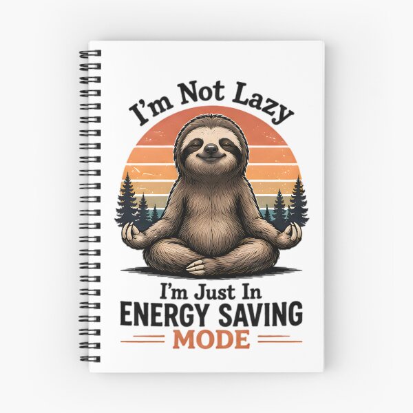 Item preview, Yoga Sloth I'm Not Lazy Energy Saving Mode Funny designed and sold by Pyt27.