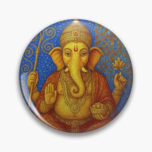 Item preview, Ganesha – God of Wisdom and Good Fortune Painting designed and sold by GalleryKauffeld.