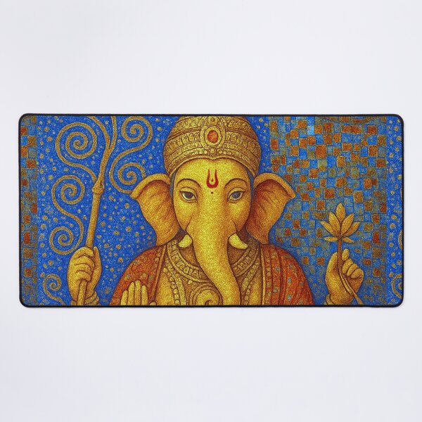 Item preview, Ganesha – God of Wisdom and Good Fortune Painting designed and sold by GalleryKauffeld.