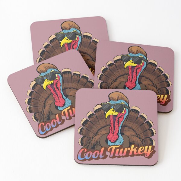 Item preview, Cool Turkey Sunglasses Cartoon T-Shirt – Funny Thanksgiving & Holiday Gift – Retro Style designed and sold by VibranPalette.