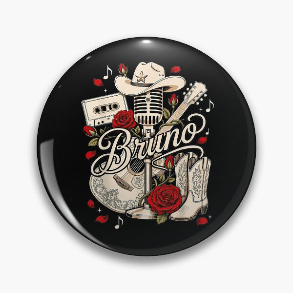 Item preview, Retro Bruno Vintage Country Music Shirt designed and sold by KeyClothesline.