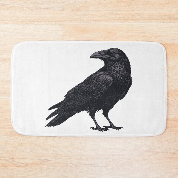 Item preview, Crow Illustration – Gothic Bird Animal Art designed and sold by xndrlab.