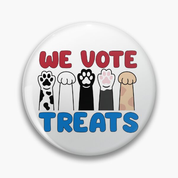 Item preview, We vote treats, cute cat paws voting designed and sold by BigfeetLittlepaws.