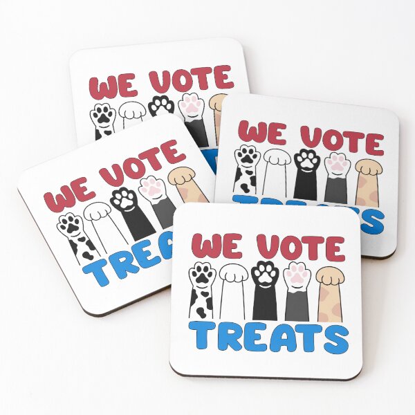 Item preview, We vote treats, cute cat paws voting designed and sold by BigfeetLittlepaws.