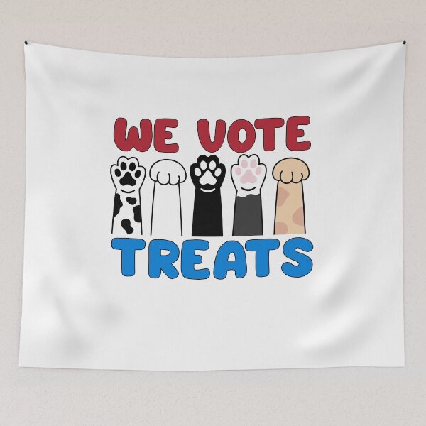 Item preview, We vote treats, cute cat paws voting designed and sold by BigfeetLittlepaws.