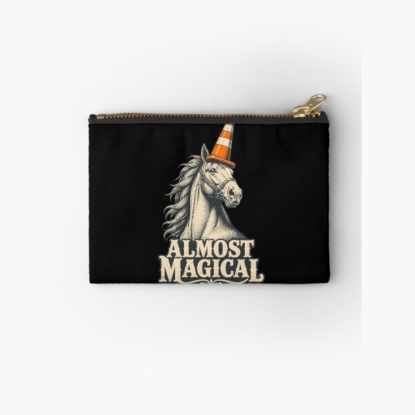 Item preview, Vintage Almost Magical Horse Traffic Cone Unicorn Humor Gifts designed and sold by LeSoniPapaPrint.
