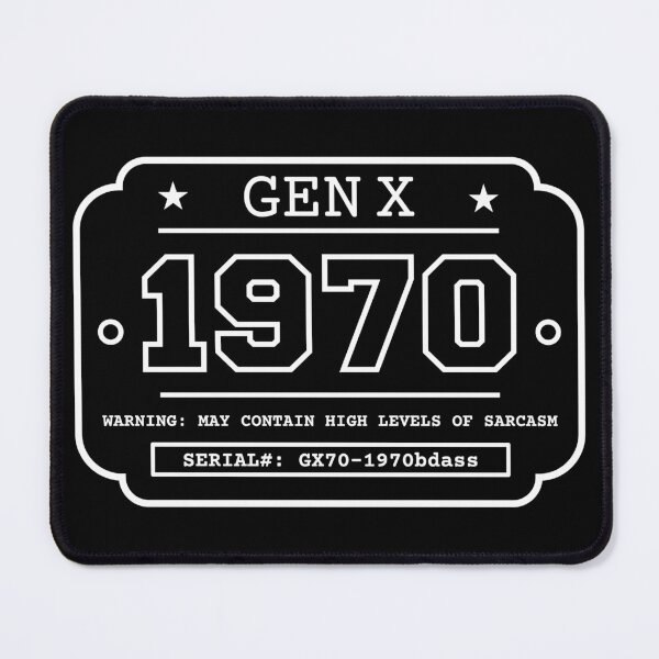 Item preview, 1970 GEN X Badge Vintage Industrial Label Generation X Design Retro Birthday Year designed and sold by HYPNK.