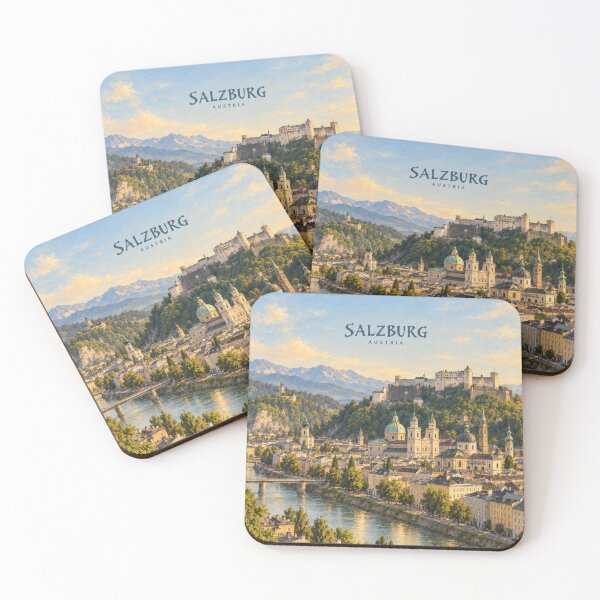 Item preview, Salzburg Painterly Austrian City Impression designed and sold by MichaeIRellov.