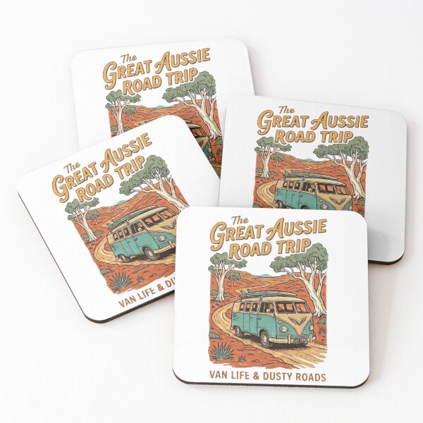 Item preview, The Great Aussie Road Trip - Retro Australian Van Life designed and sold by MK-WOOD.