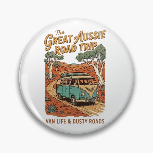 Item preview, The Great Aussie Road Trip - Retro Australian Van Life designed and sold by MK-WOOD.