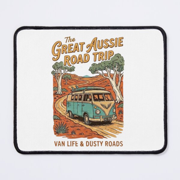 Item preview, The Great Aussie Road Trip - Retro Australian Van Life designed and sold by MK-WOOD.