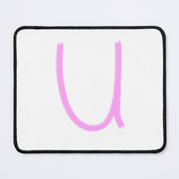 Item preview, Kawaii Letter U - Pink Fluffy Monogram Initial designed and sold by iampaulmorris.