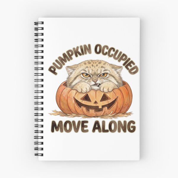 Item preview, Funny Halloween Pallas Cat In Pumpkin Watercolor Art designed and sold by PawtopiaArt.