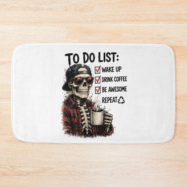 Item preview, Skull To Do List Wake Up Drink Coffee Be Awesome designed and sold by Pyt27.