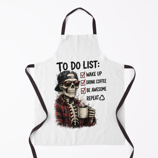 Item preview, Skull To Do List Wake Up Drink Coffee Be Awesome designed and sold by Pyt27.