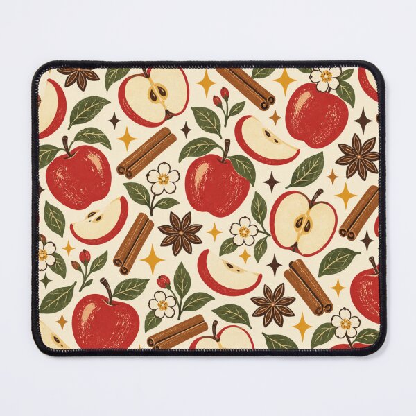 Item preview, Vintage Apple Harvest Retro Kitchen Pattern designed and sold by Golden Era Studio.