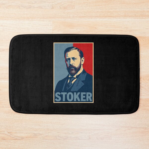 Item preview, Stoker Hope Poster - Classic Red Blue Bram Stoker Pop Art, Dracula Author Print designed and sold by ValentinaHramov.