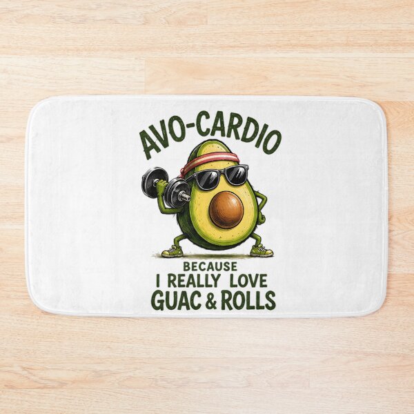 Item preview, Funny Avo-Cardio Avocado Fitness Workout Guac Love designed and sold by Pyt27.