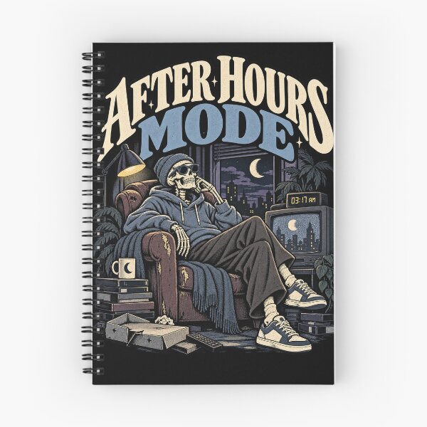 Item preview, After Hours Mode – Late Night Skeleton Streetwear designed and sold by PhilllandArt.