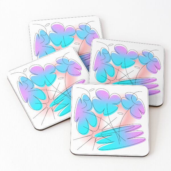 Item preview, Abstract Pastel Floral Line Art designed and sold by chatzous.