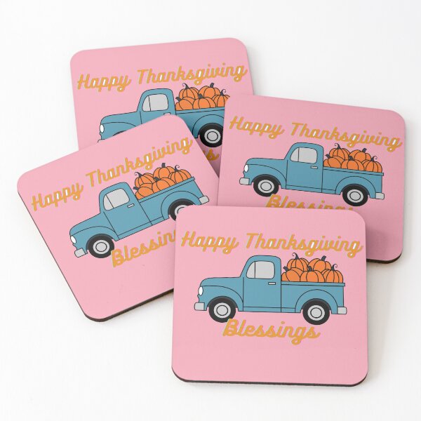 Item preview, Happy Thanksgiving Blessings Vintage Truck Pumpkins Fall Harvest designed and sold by VibranPalette.
