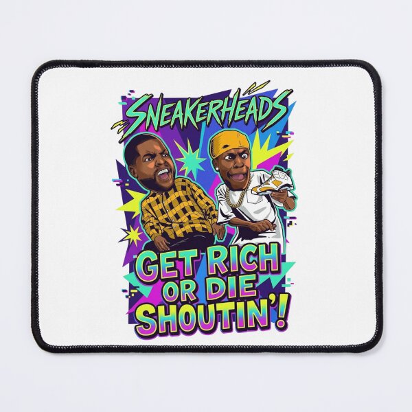 Item preview, Retro Sneakerheads Get Rich Or Die Shoutin designed and sold by Alaric4you.