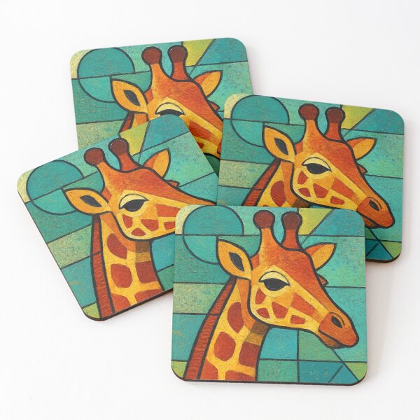Item preview, A Geometric illustration of a giraffe. designed and sold by GalleryKauffeld.