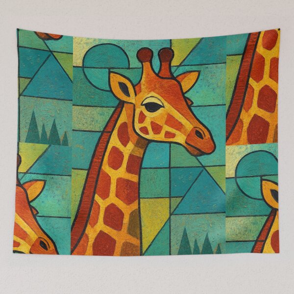 Item preview, A Geometric illustration of a giraffe. designed and sold by GalleryKauffeld.