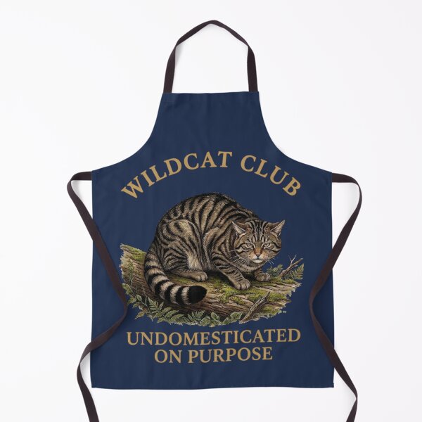 Item preview, Undomesticated On Purpose European Wildcat Badge designed and sold by CalmCapy Co.