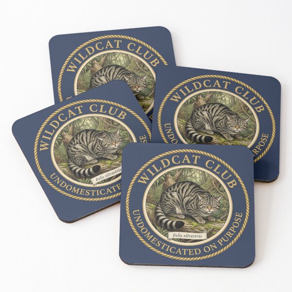 Item preview, Undomesticated On Purpose European Wildcat Badge designed and sold by CalmCapy Co.