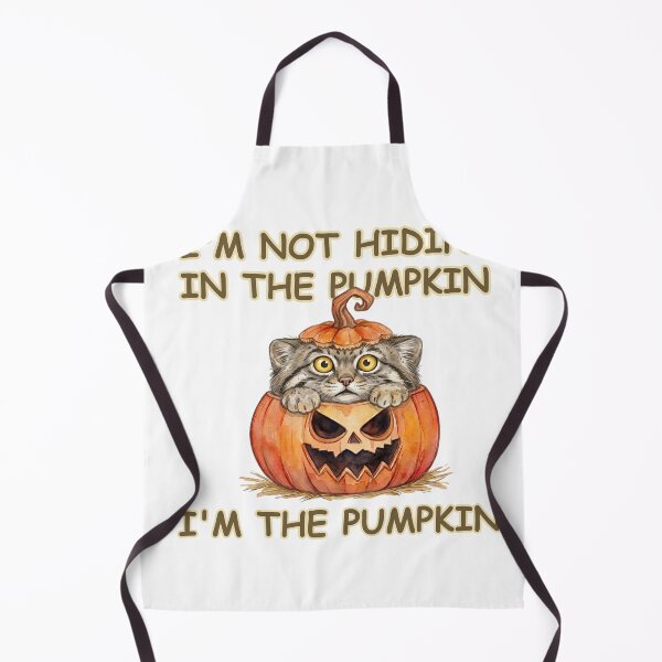 Item preview, Funny Halloween Pallas Cat In Pumpkin Watercolor designed and sold by PawtopiaArt.