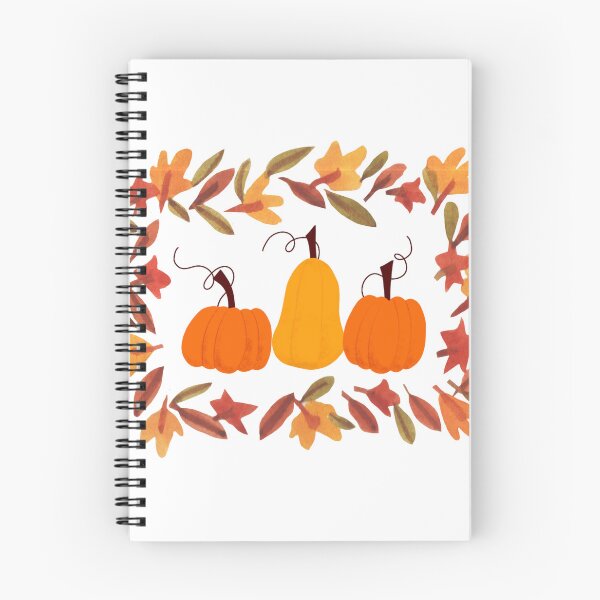 Item preview, Watercolor Autumn Pumpkin Wreath Fall Design designed and sold by Dimimodes.