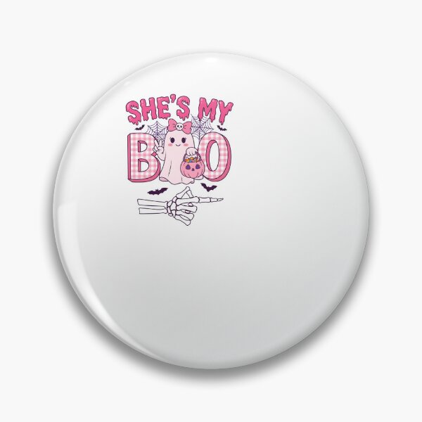 Item preview, She's My Boo Pink Ghost Matching Halloween Couples designed and sold by KroghDs.