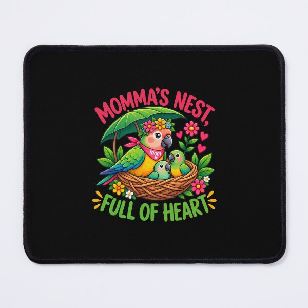 Item preview, Momma’s Nest Full of Heart Lovebird Mom designed and sold by PunchDrop.