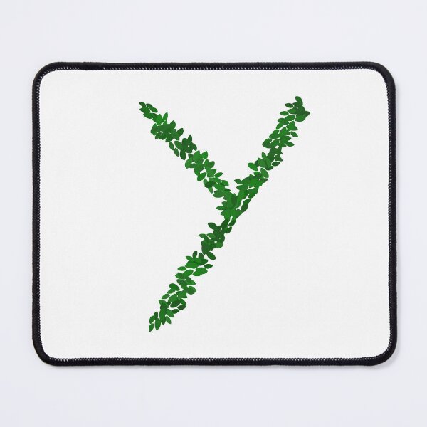 Item preview, Botanical Letter Y - Green Leaf Monogram Initial designed and sold by iampaulmorris.