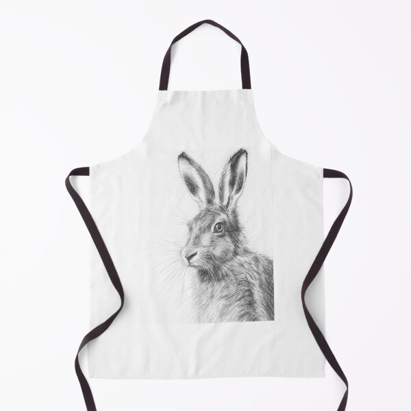 Item preview, Detailed Hare Pencil Sketch Black and White Wildlife Drawing designed and sold by Leon Woods Pencil Art.