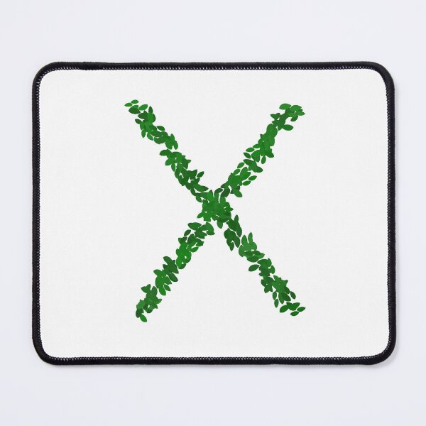 Item preview, Botanical Letter X - Green Leaf Monogram Initial designed and sold by iampaulmorris.