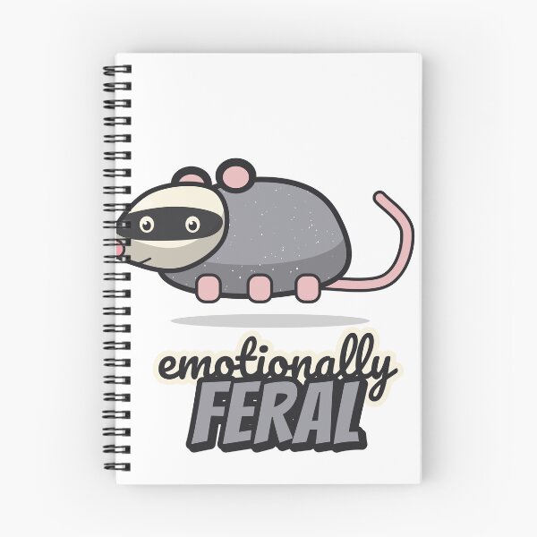 Item preview, Emotionally Feral - Funny Opossum designed and sold by BooAndBloomCo.