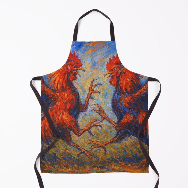 Item preview, Cockfighting – Fighting Roosters Painting. designed and sold by GalleryKauffeld.