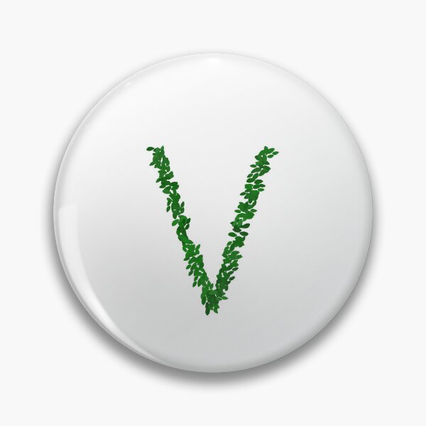 Item preview, Botanical Letter V - Green Leaf Monogram Initial designed and sold by iampaulmorris.