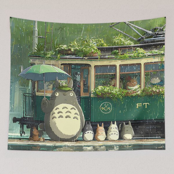 Item preview, kawaii spirits waiting train [[thetotoros's]]  -%[ghiblis]%-  aways  designed and sold by Amorrieart.