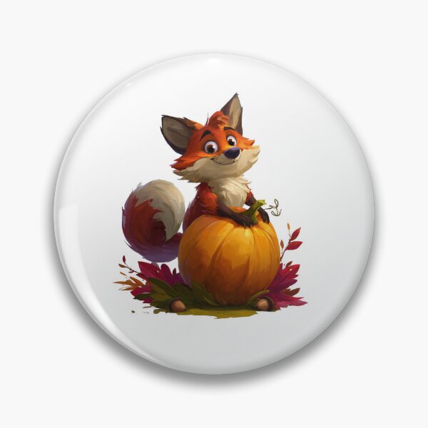 Item preview, Cute Autumn Fox with Pumpkin designed and sold by Helenaphotoart.