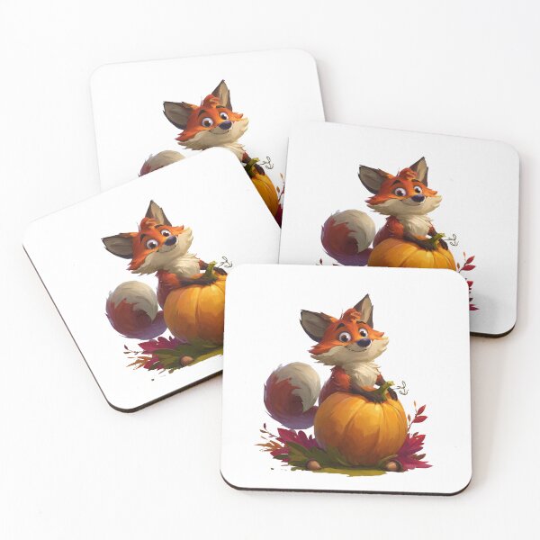 Item preview, Cute Autumn Fox with Pumpkin designed and sold by Helenaphotoart.