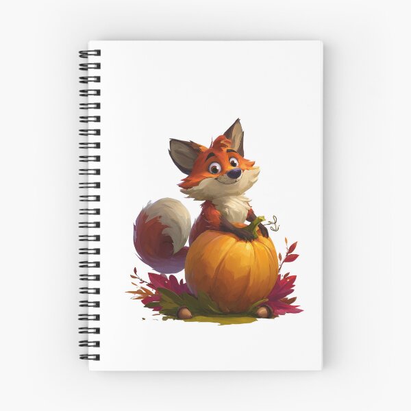 Item preview, Cute Autumn Fox with Pumpkin designed and sold by Helenaphotoart.