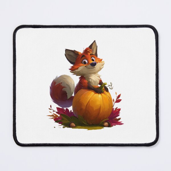 Item preview, Cute Autumn Fox with Pumpkin designed and sold by Helenaphotoart.