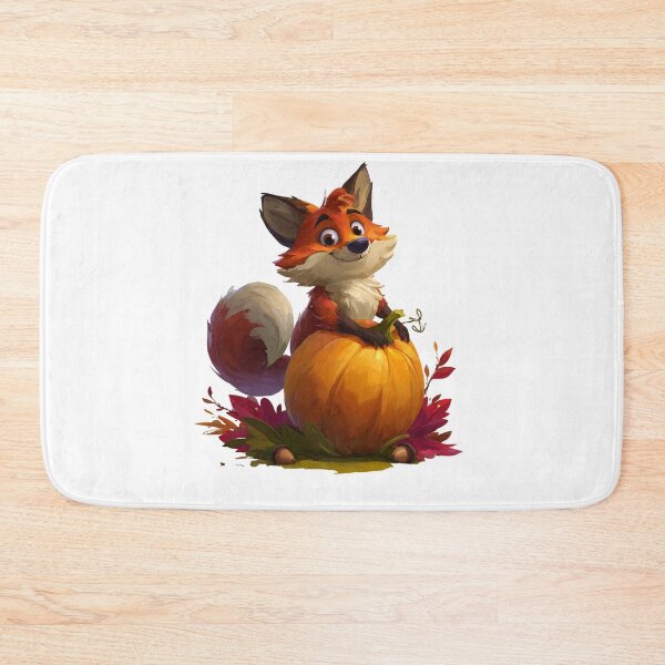 Item preview, Cute Autumn Fox with Pumpkin designed and sold by Helenaphotoart.